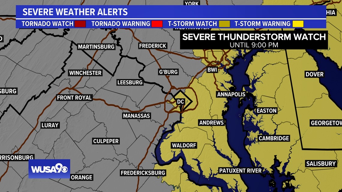 Severe Storms in DMV, DC, VA, MD, hail, tornado, wind | wusa9.com