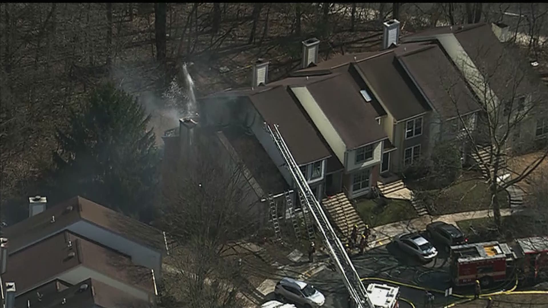 Officials said the fire started from a propane grill on a patio next to a house in the 1500 block of Ingram Terrace.