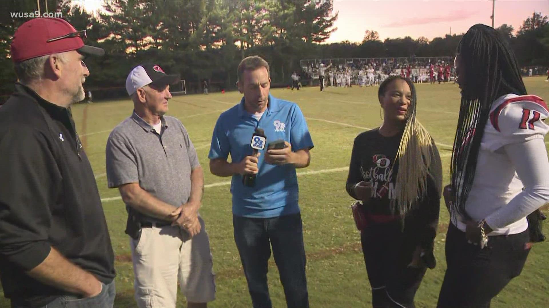 WUSA9 played some Gen Z trivia with parents at the Seneca Valley High School vs Quince Orchard High School Game of the Week!