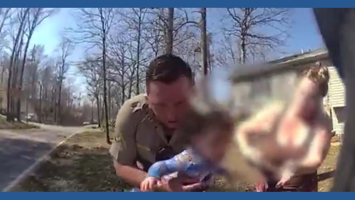 Maryland State Troopers rush to save choking infant in Calvert County