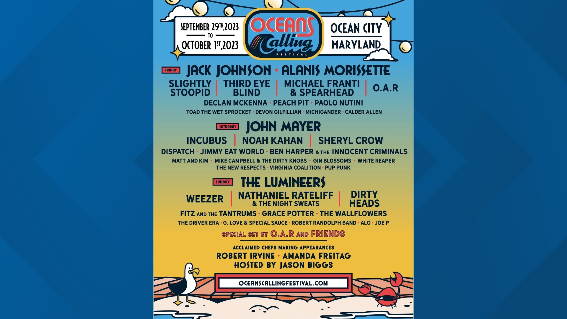 Oceans Calling Festival 2023: Lineup And Ticket Info Announced | Wusa9.com