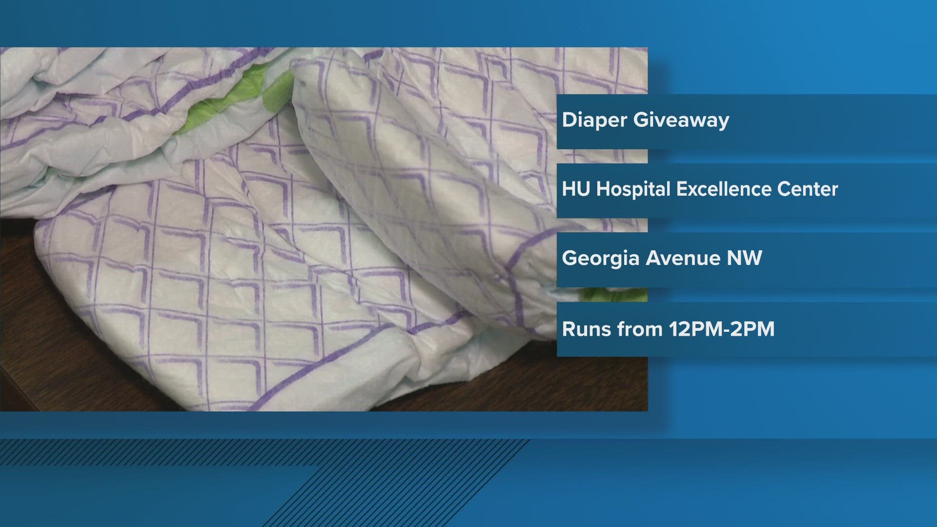 The non-profit, 'Ameri-Group DC' handed out free diapers and other baby products to families in Southwest.