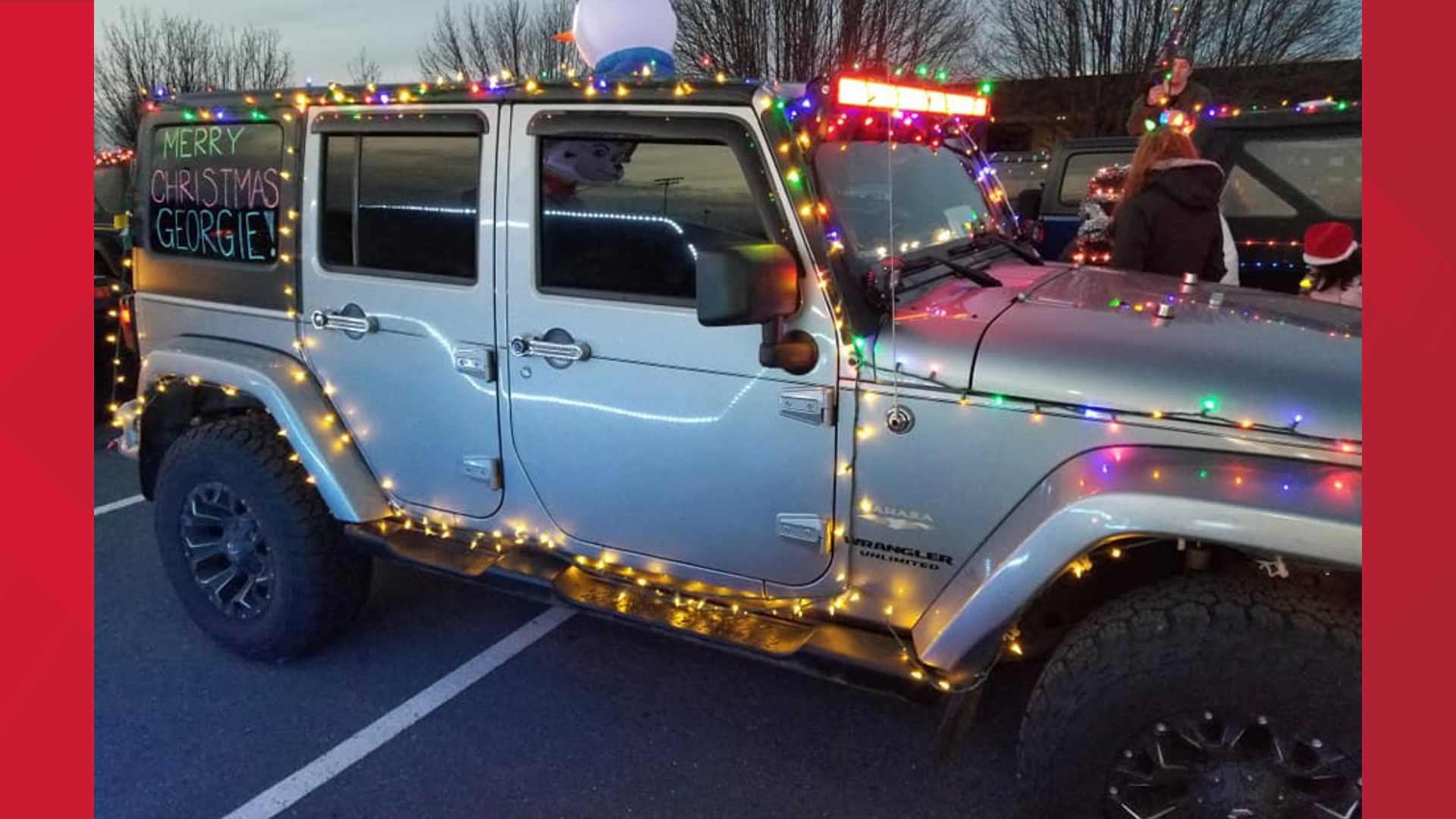 4-year-old boy with cancer gets his Christmas wish -- a jeep parade |  