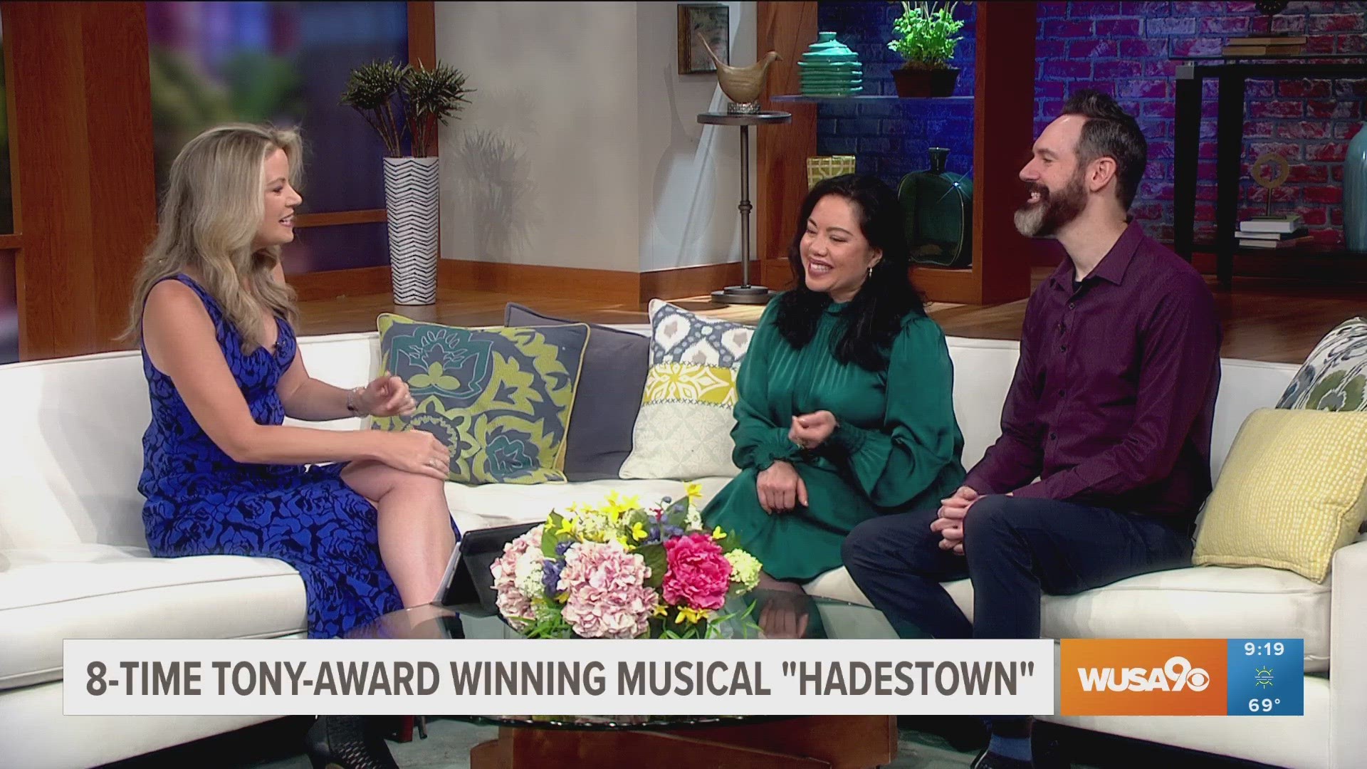 Tony Award winning musical 'Hadestown' is now playing at National Theatre through June 18th, 2023.