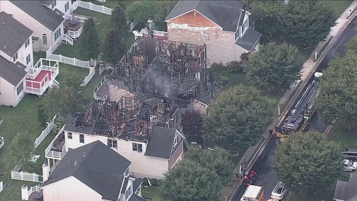 Four homes damaged from house fire in Ashburn, Virginia