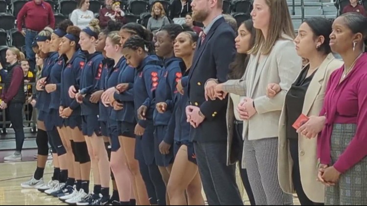 Virginia women's basketball team honors Davis, Chandler, and Perry