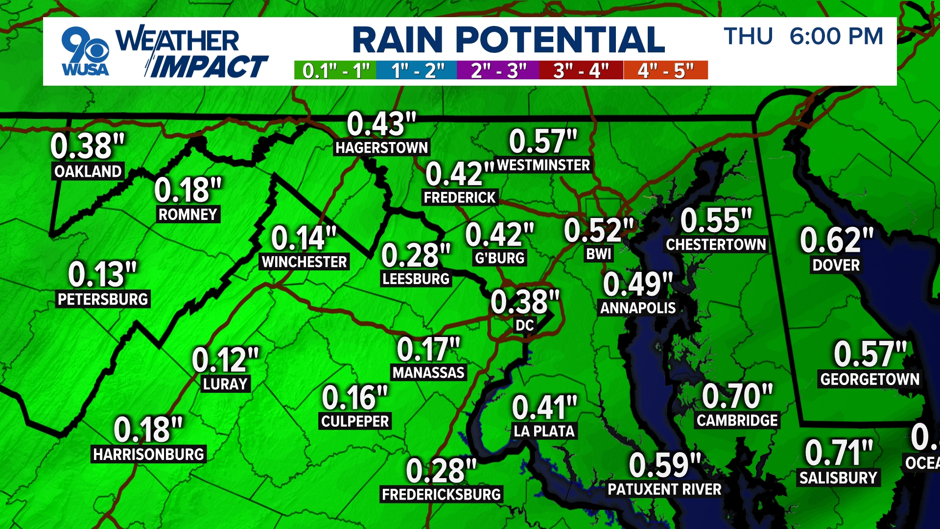 Here's when the wet weather will move out. 