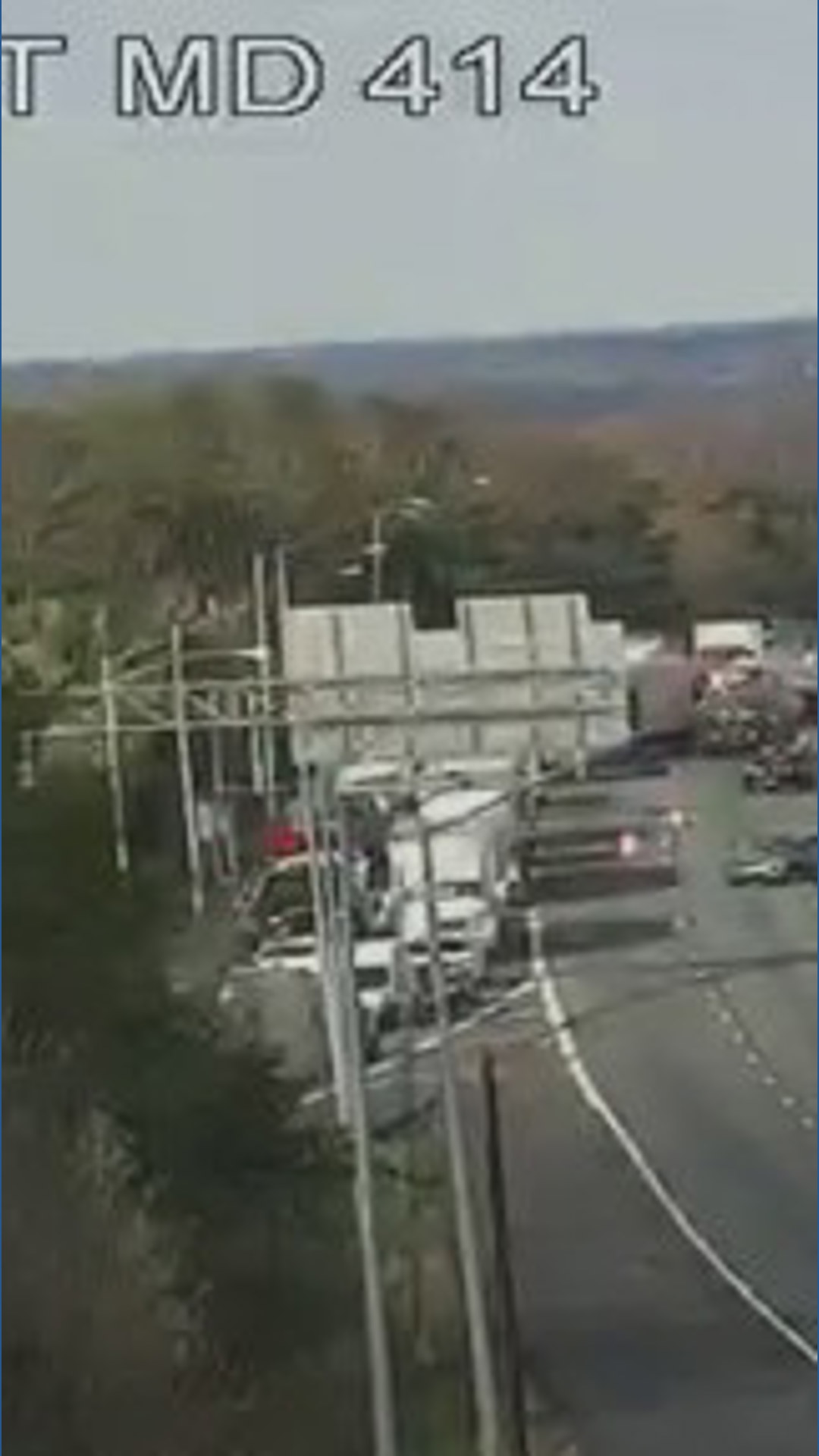 Traffic stalled after portion of Beltway outer loop is shut down for ...