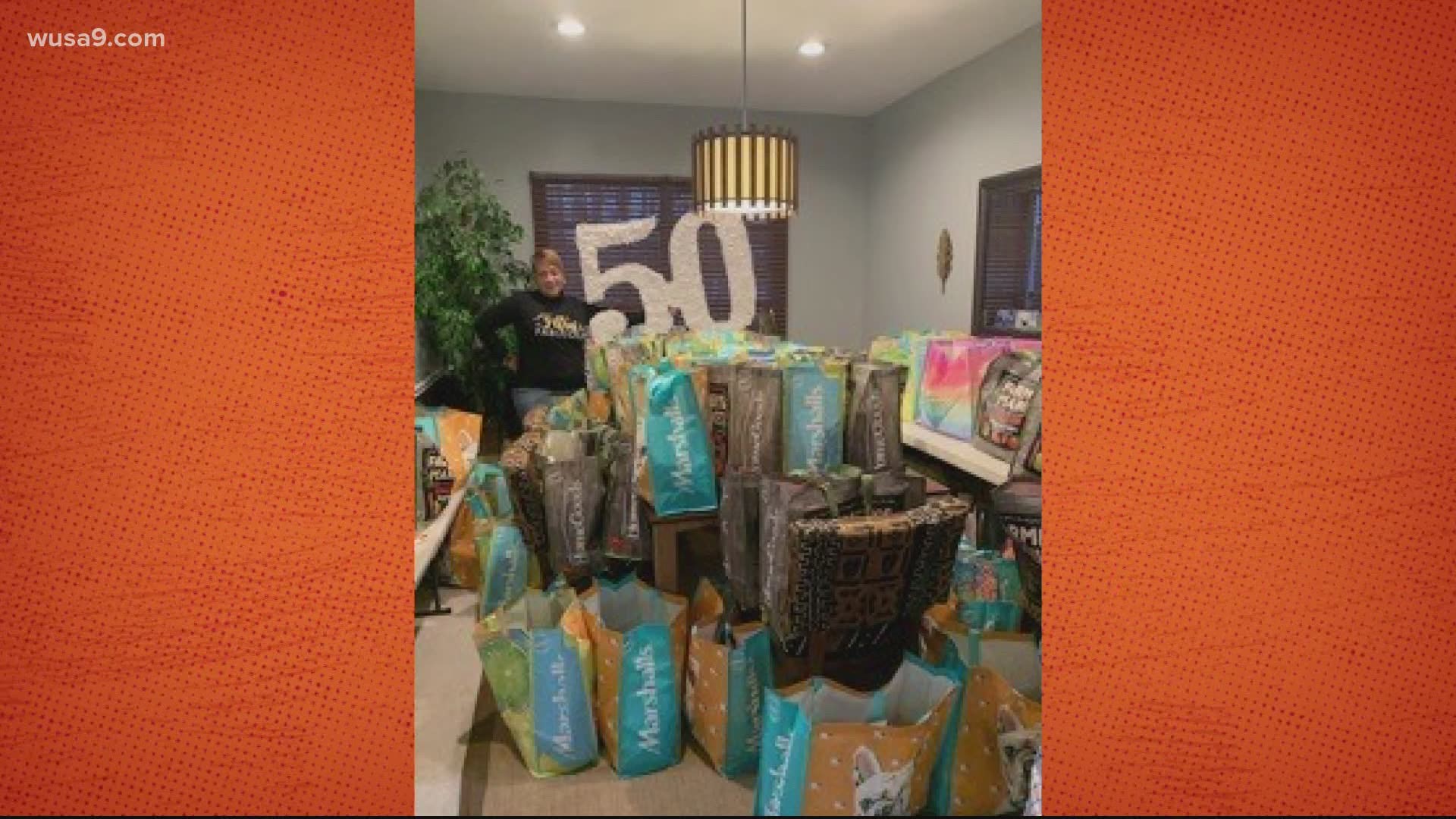 A local woman paid it forward for her birthday