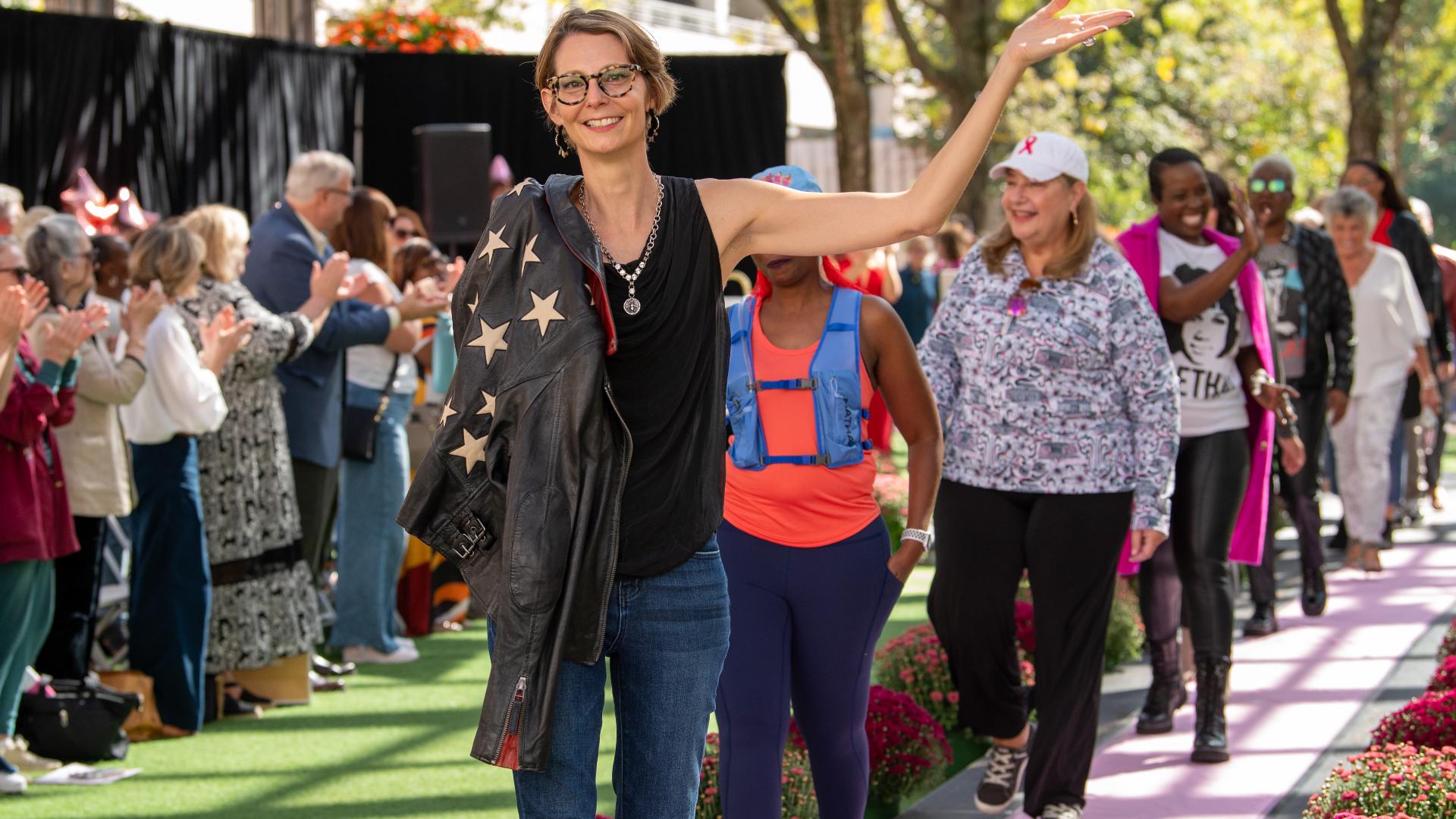 Jane Abraham and Theresa Goudie highlight the Reston Runway to the Cure which raises funds to defeat breast cancer through a fashion show that celebrates survivors.