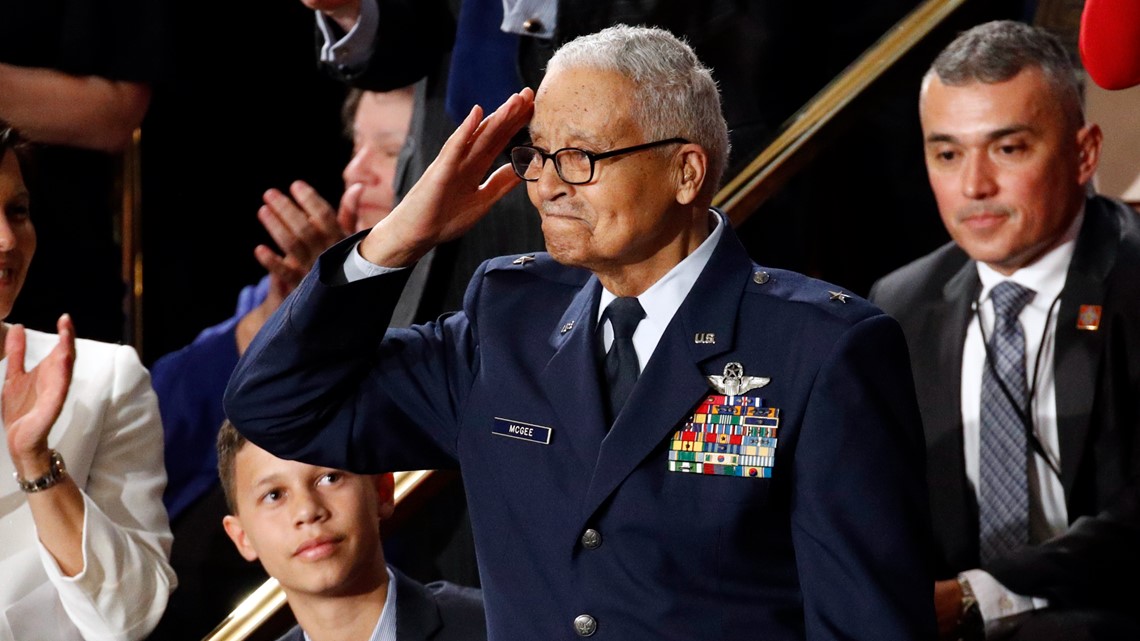 Tuskegee Airman Charles McGee buried Arlington National Cemetery ...