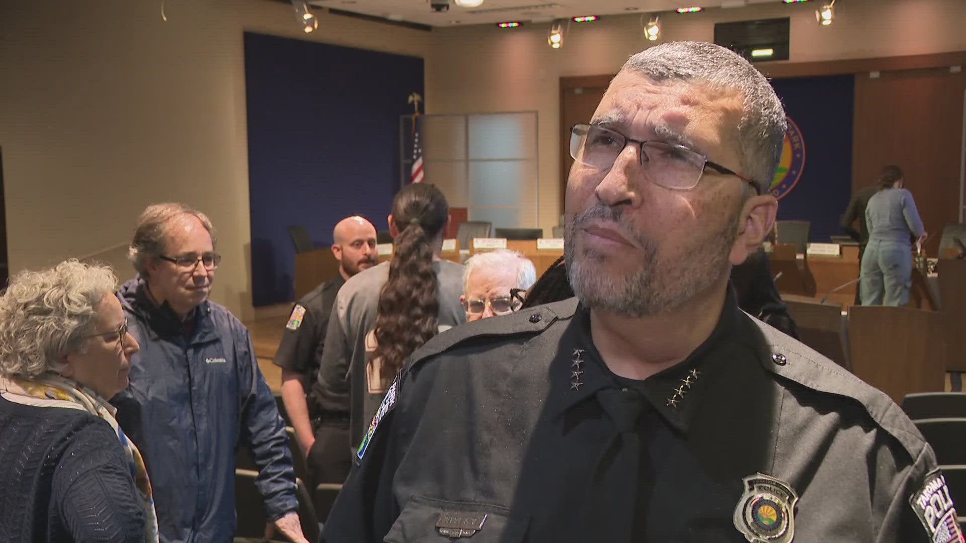 Multiple local police departments came together. 