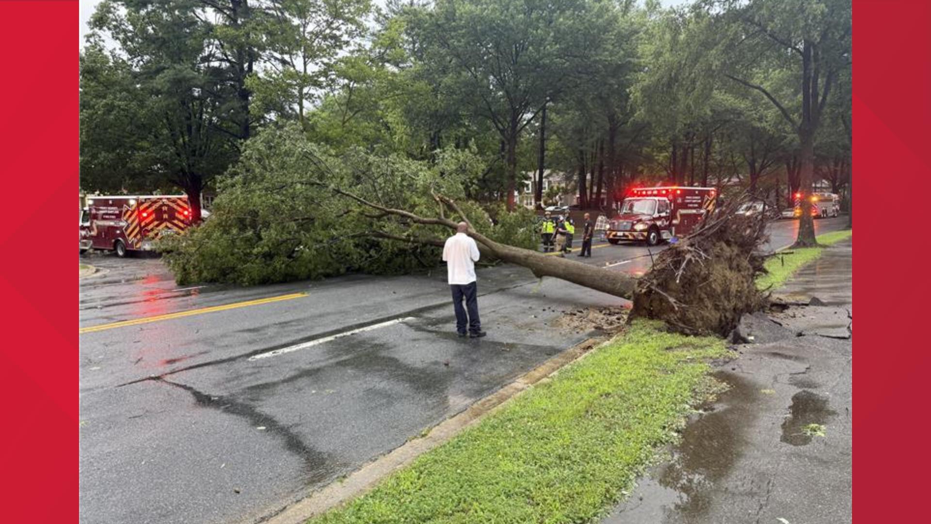 DMV severe weather causes delays and road closures | wusa9.com