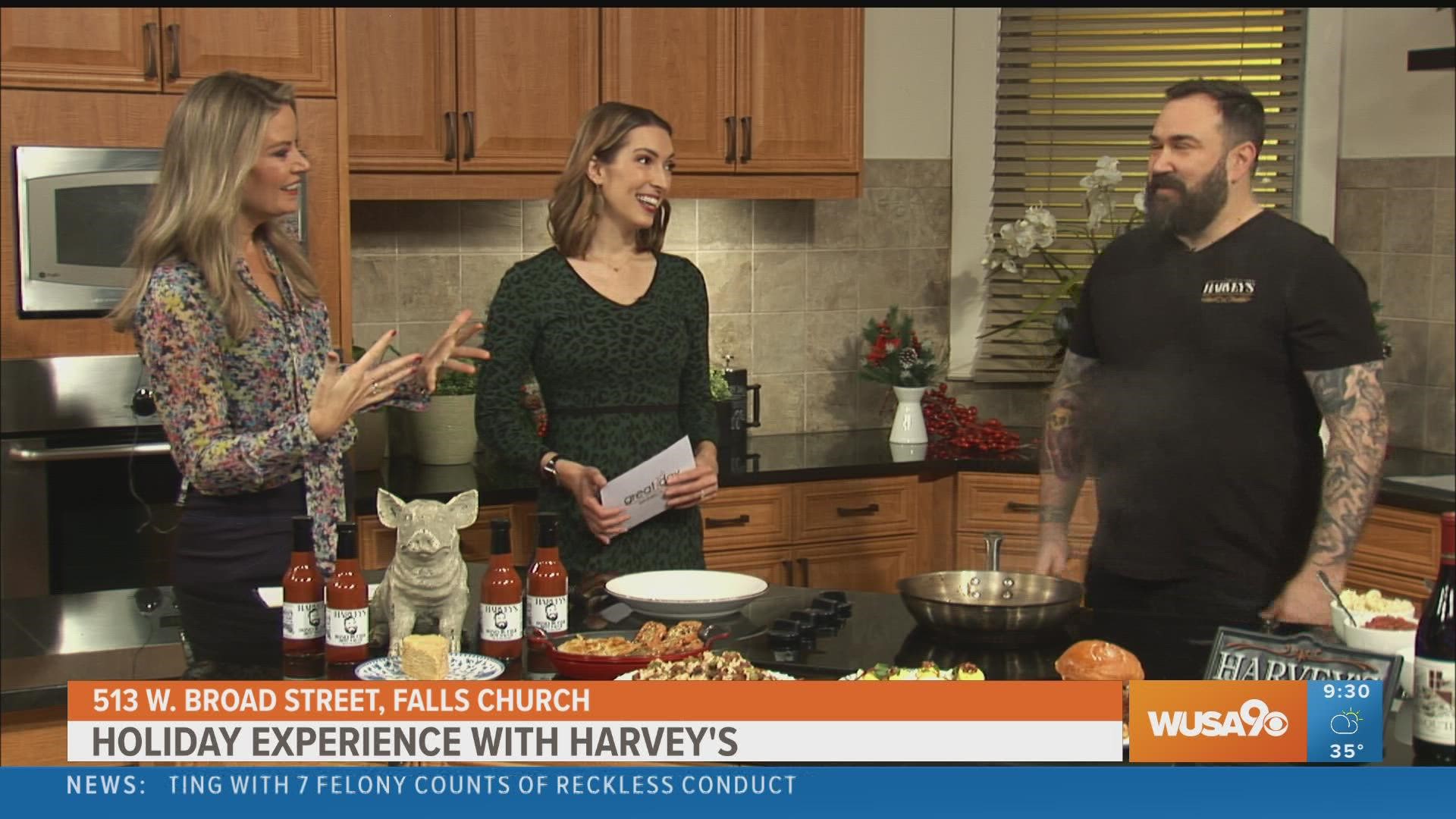 Harvey's in Falls Church offers a special Christmas Eve dinner menu. Executive Chef & Owner Thomas Harvey demonstrates how to prepare Fusilli Bolognese.