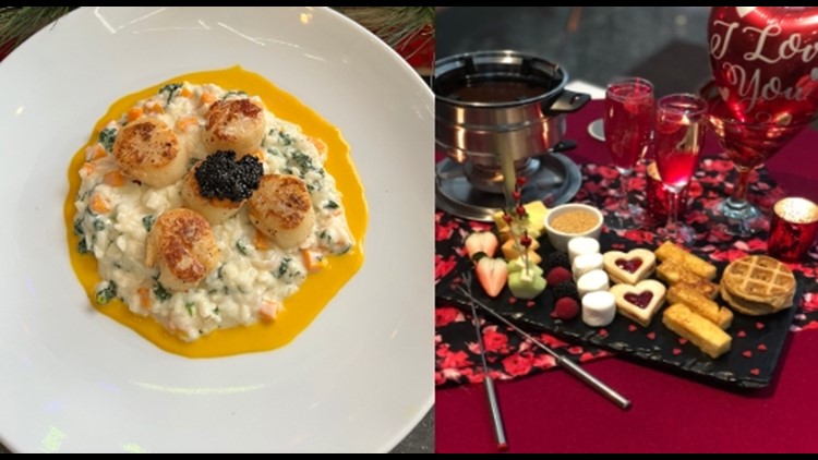 Celebrate Valentine's Day at Sequoia with their special scallops and risotto
