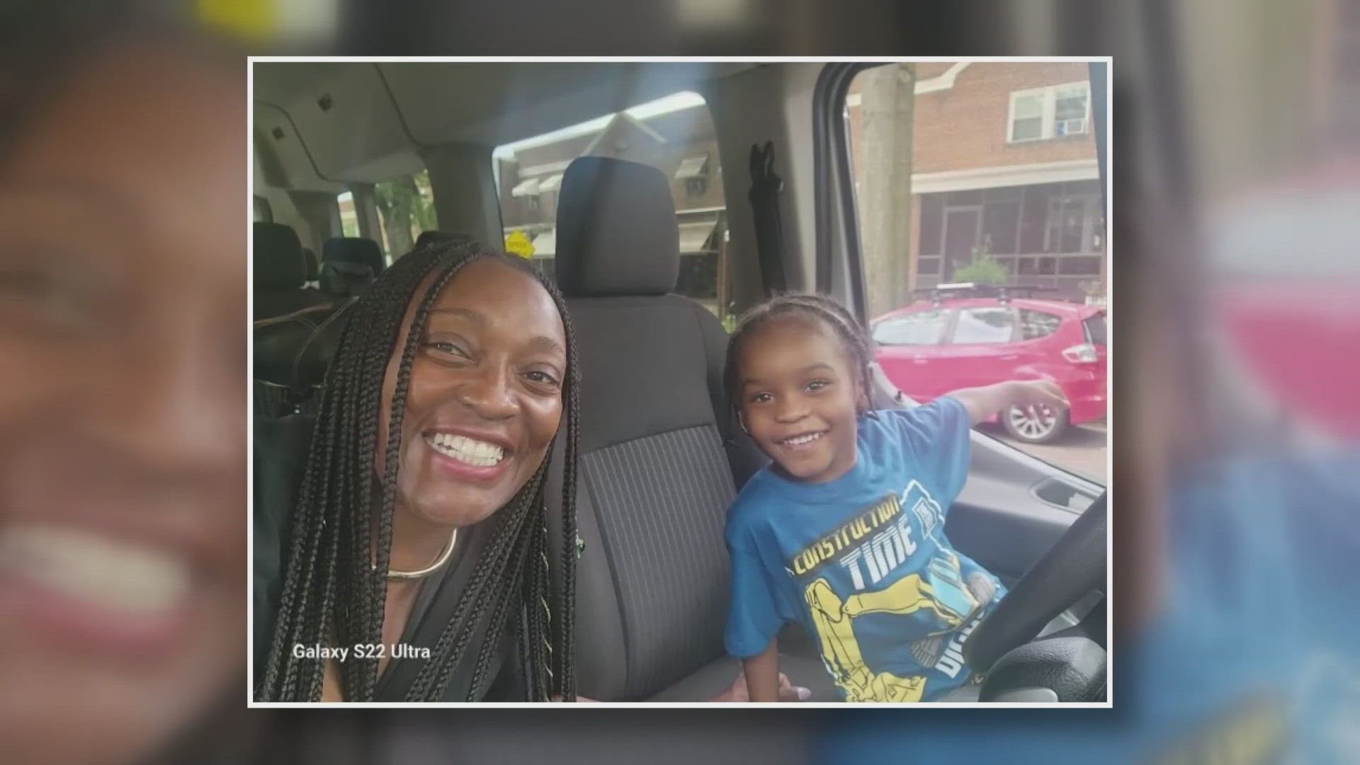 The family of the Prince George's County mother and son rescued from a fiery crash on I-495 say both are in stable condition.