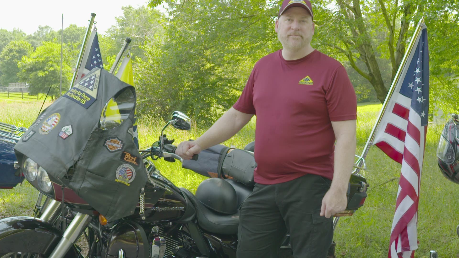 Tim Alexander wasn't able to serve our country.  This is why he's a Patriot Guard Rider.