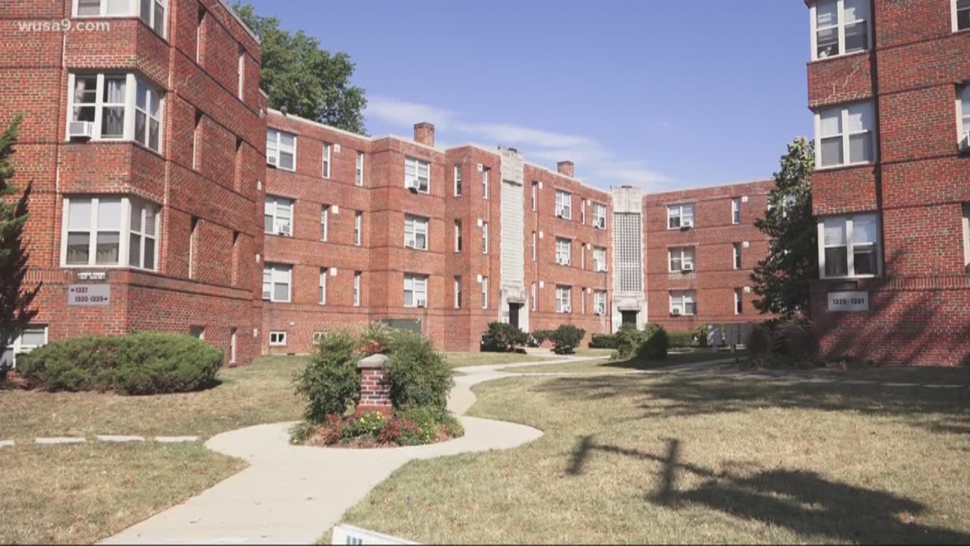 Mayor Bowser kicked off her plan to roll out new units in front of Fort Stevens, a building with preserved affordable housing units newly acquired by the District.