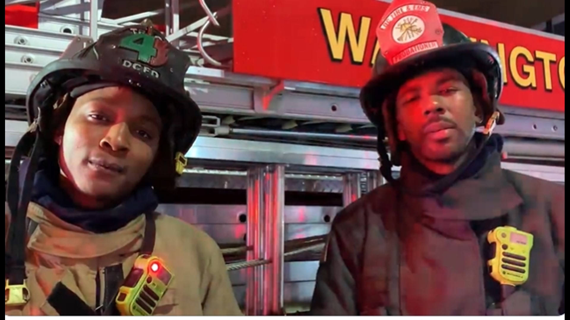2 probationary DC firefighters rescue man from burning apartment ...
