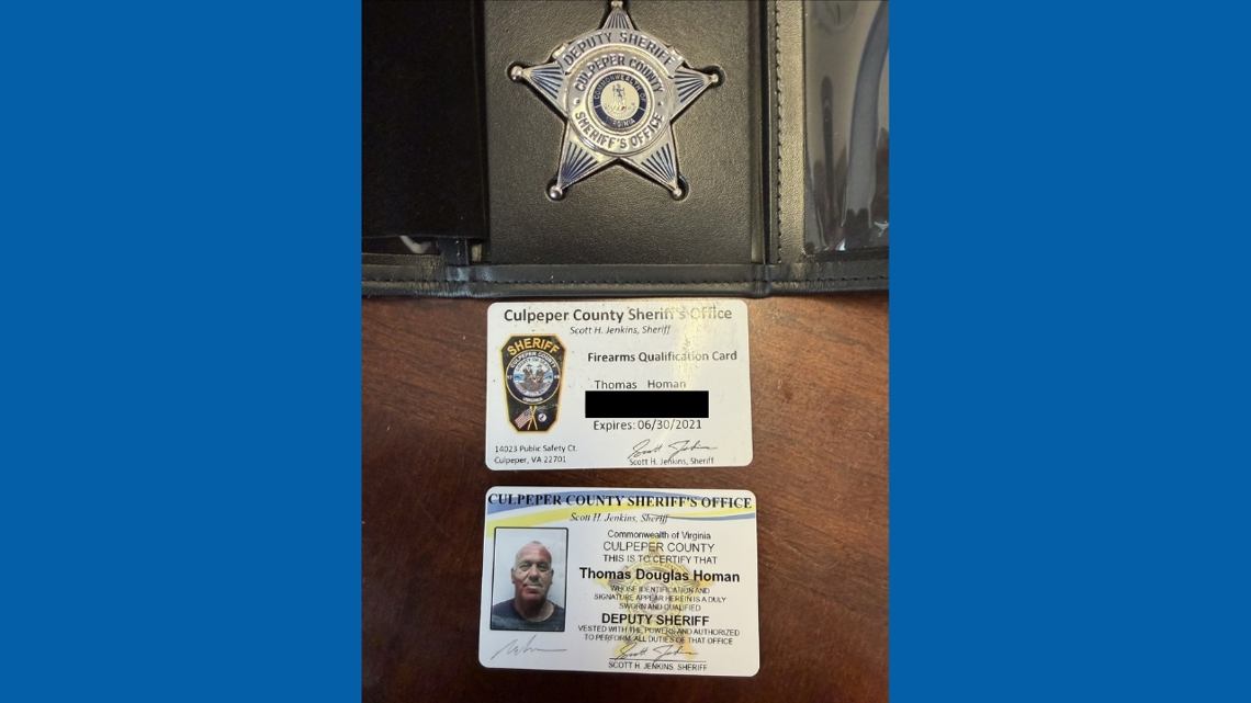 Culpeper Sheriff s Badge Issued To Border Czar Tom Homan Found In Culpeper Sheriff s Badge Issued To Border Czar Tom Homan Found In