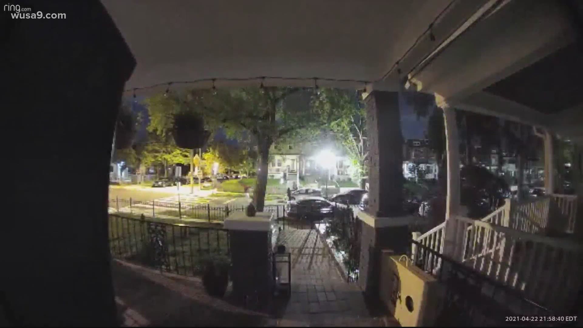 New video shows a shootout in D.C. Police say no one was injured in the shooting. But property was damaged.