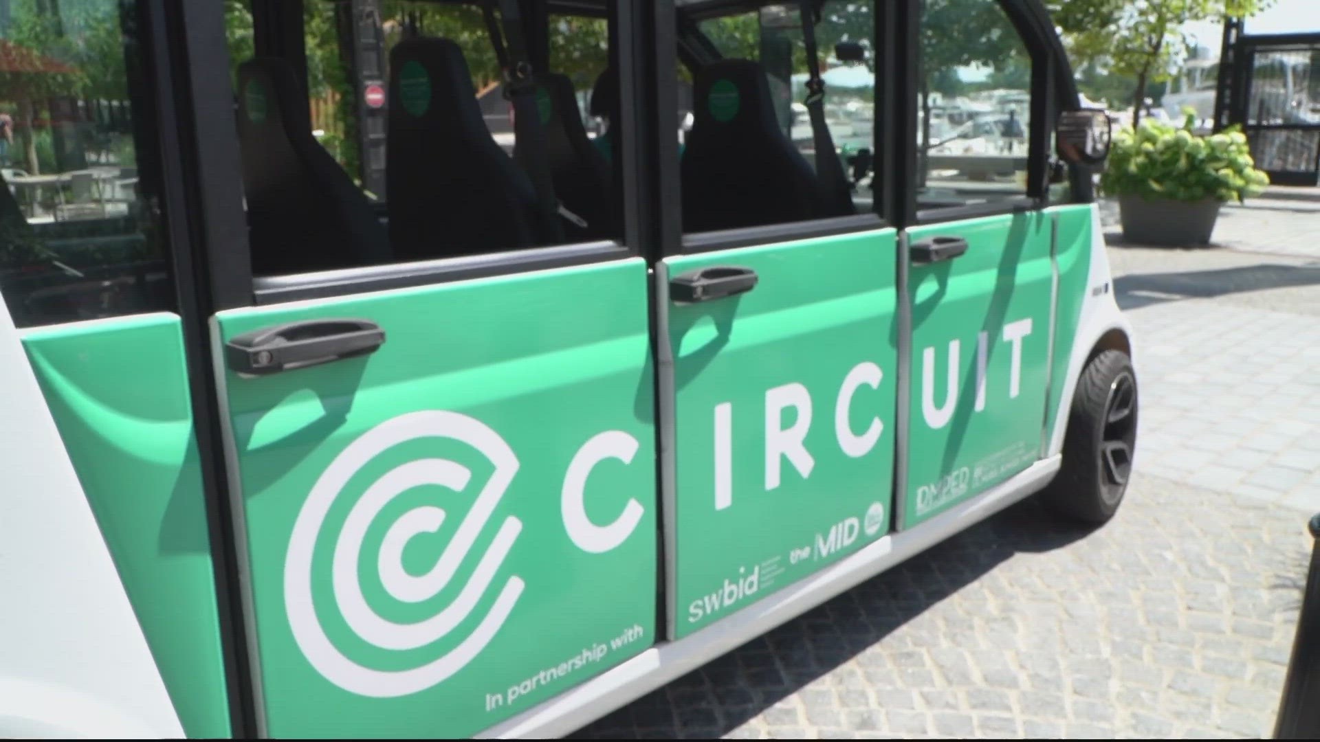 Travel around SW DC in the new eco-friendly Circuit shuttle