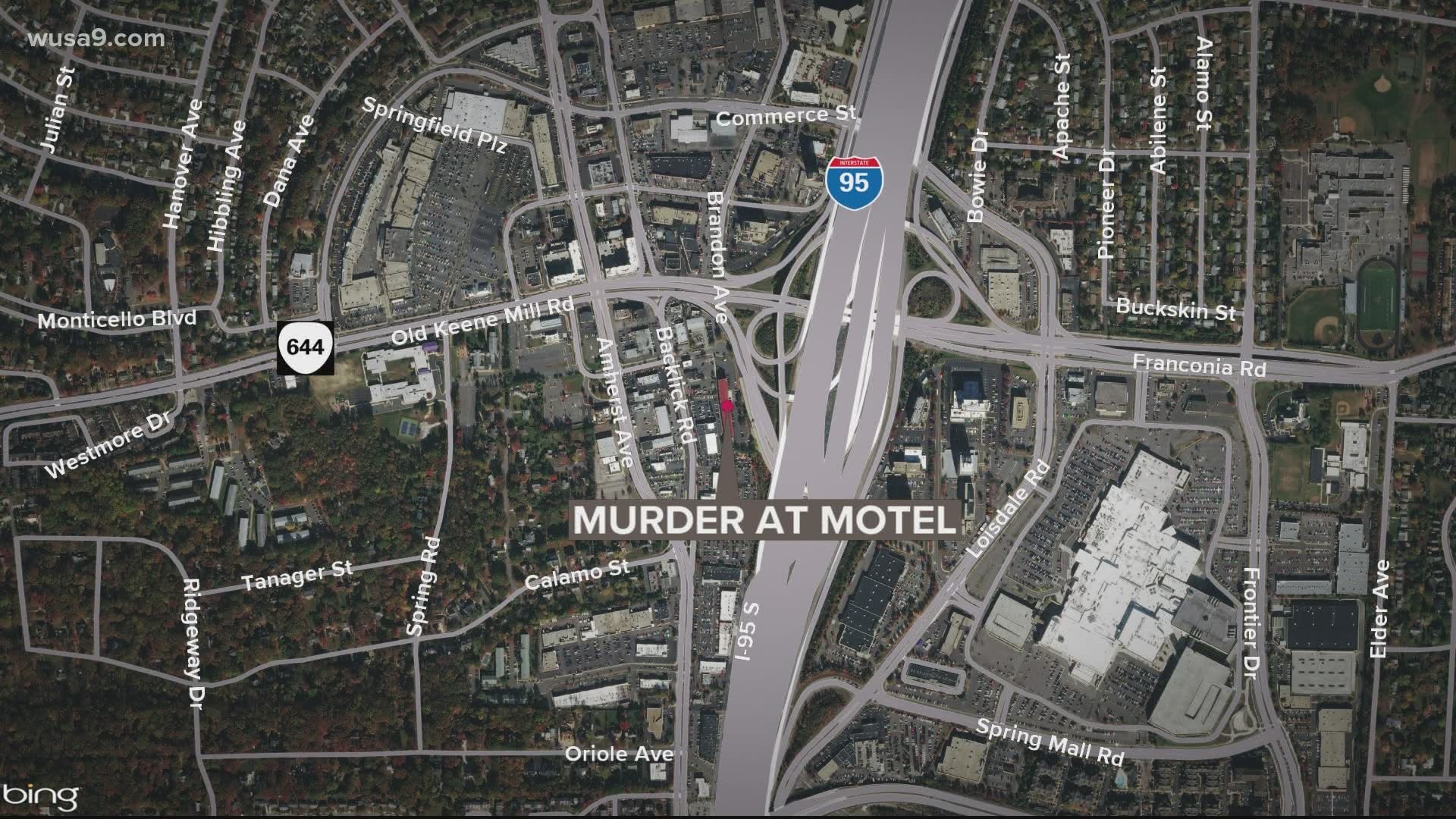 A juvenile male was found dead in a motel room in Springfield and police are investigating the incident as a homicide, Fairfax County Police Department said.