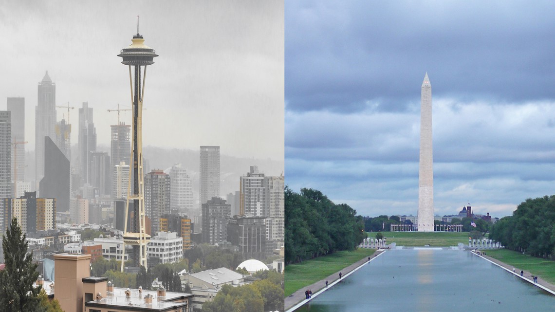 Move over Seattle Washington DC actually gets more rain every year