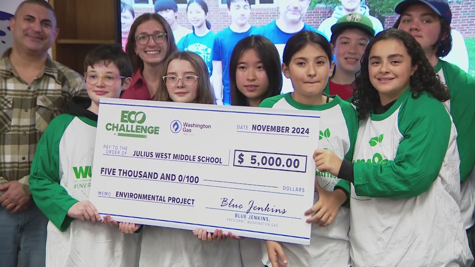 We asked middle school teachers to submit their environmental project ideas for a chance to win $5,000 from Washington Gas to bring those plans to life. 