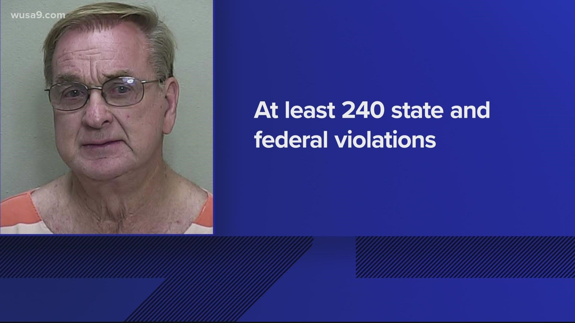 Jerry Lee Holly, 76, of Upper Marlboro has been charged with three counts of animal cruelty.