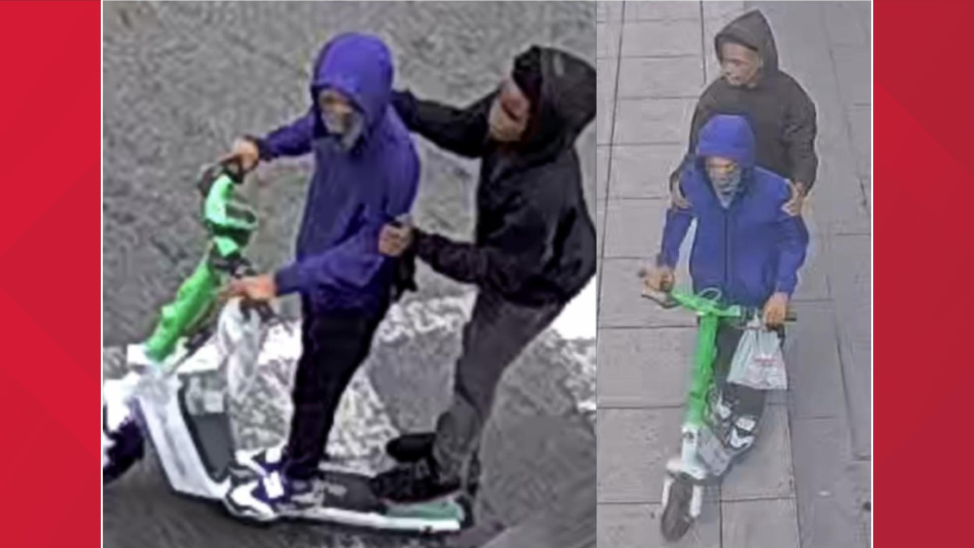 DC Police search for pair of suspected thieves on e-scooter in Navy ...