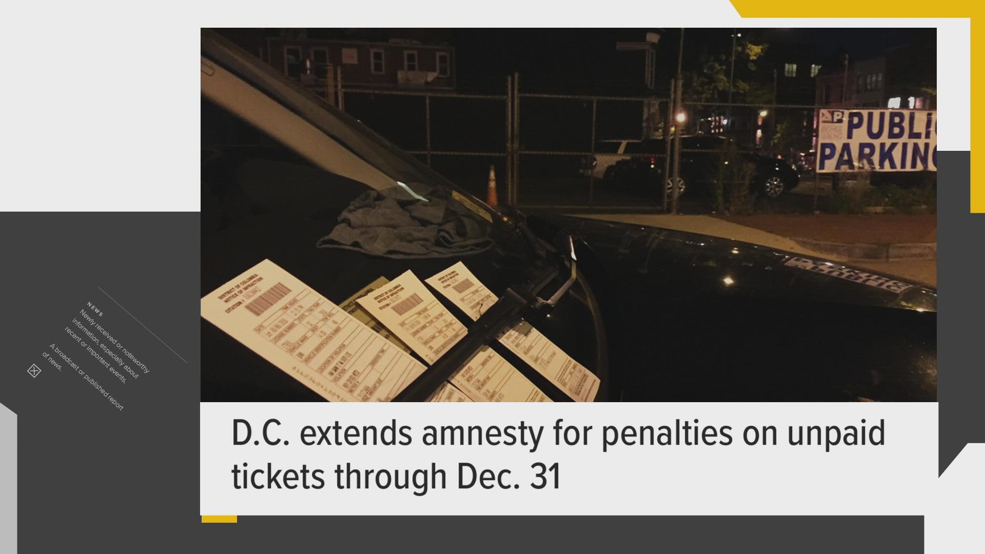 DC ticket amnesty program ends January 1
