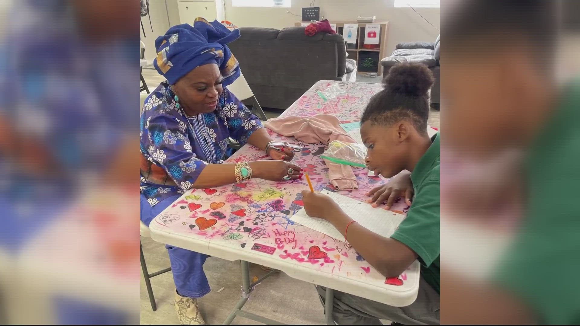 Auntie Oyé is teaching the children of Ward 8 to tell their stories.