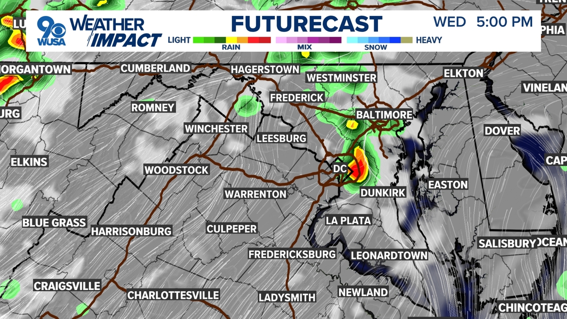 DC Forecast | From heat to storms Wednesday with highs in the 80s
