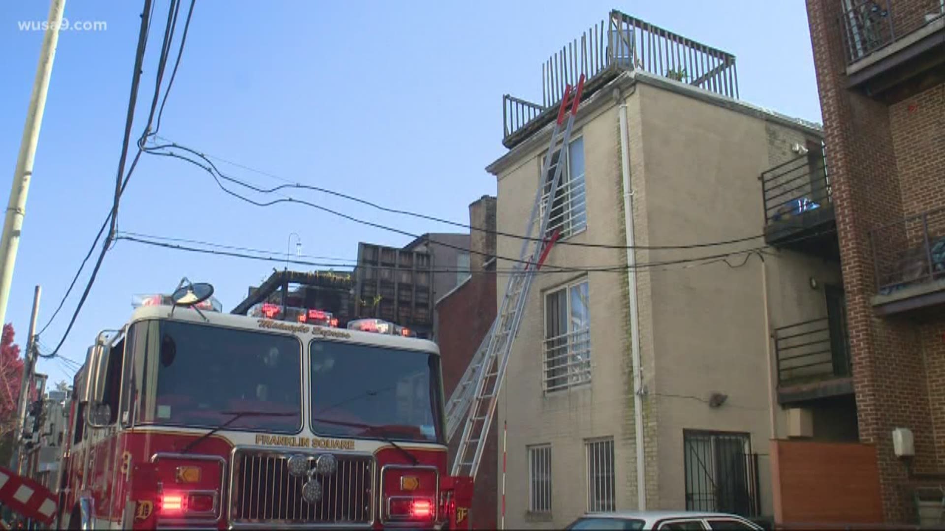 Residents from 20 units are displaced, according to officials.