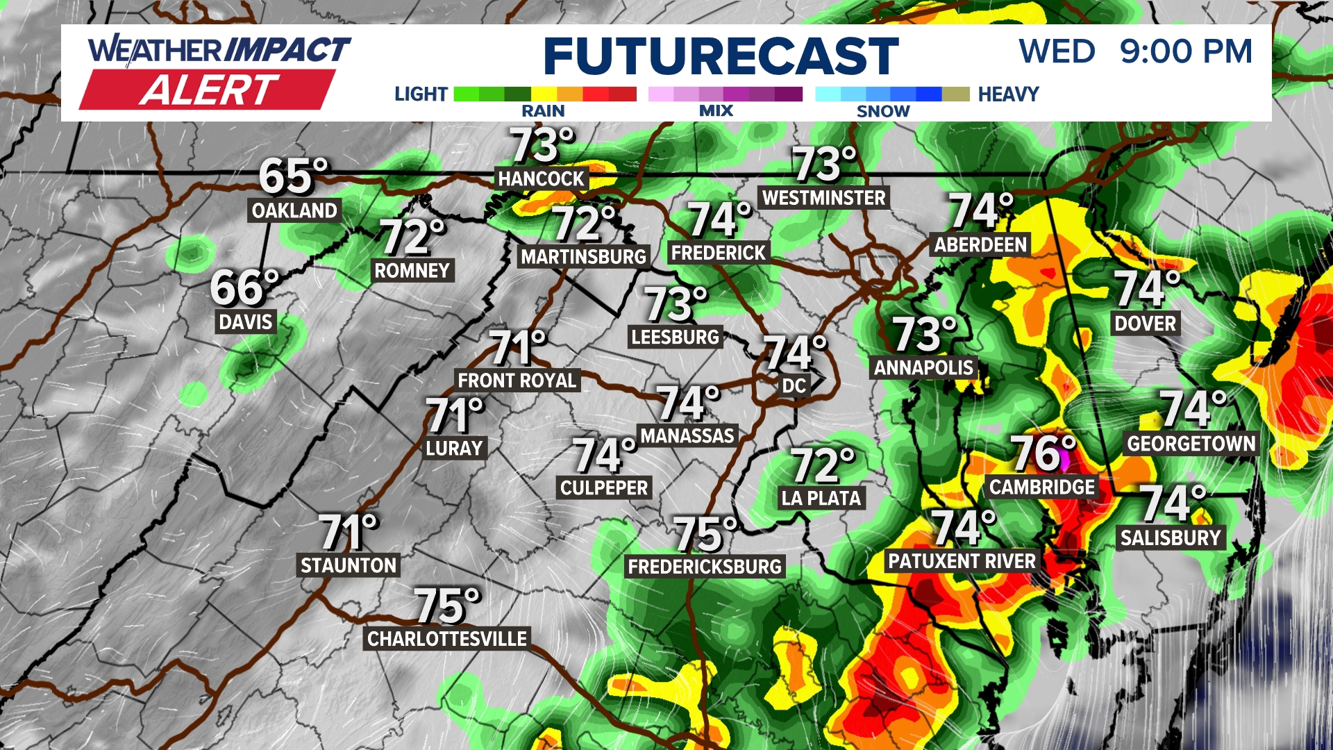 DC Weather: Heavy rain and storms possible Wednesday | wusa9.com
