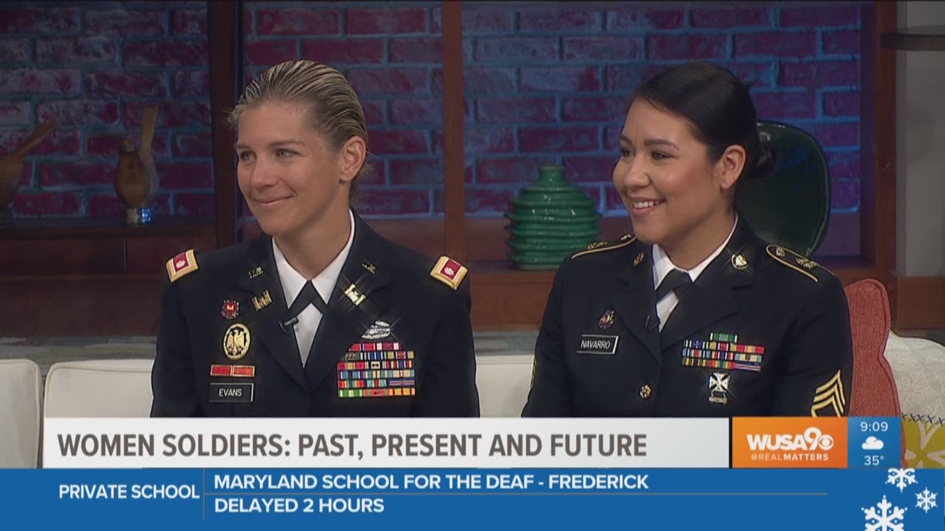 To celebrate the start of Women's History Month we had the honor of hearing Lt. Col. Elizabeth Evans and SSG Ruth Navarro of the US Army tell us about the history of women in the armed forces and the important roles they play in protecting our nation.