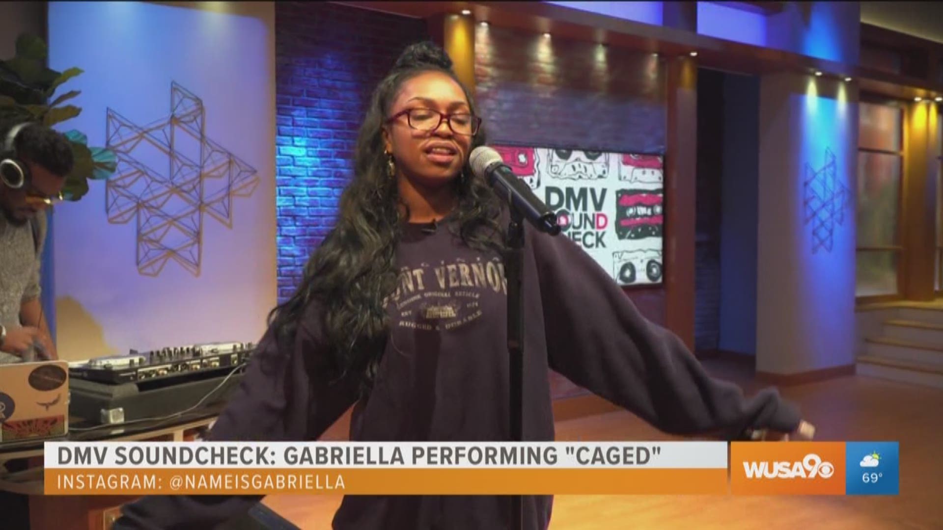 For this week's DMV Soundcheck performance, Gabriella illuminates the Great Day stage as she performs her single "Caged". This segment was sponsored by DC OCTFME.