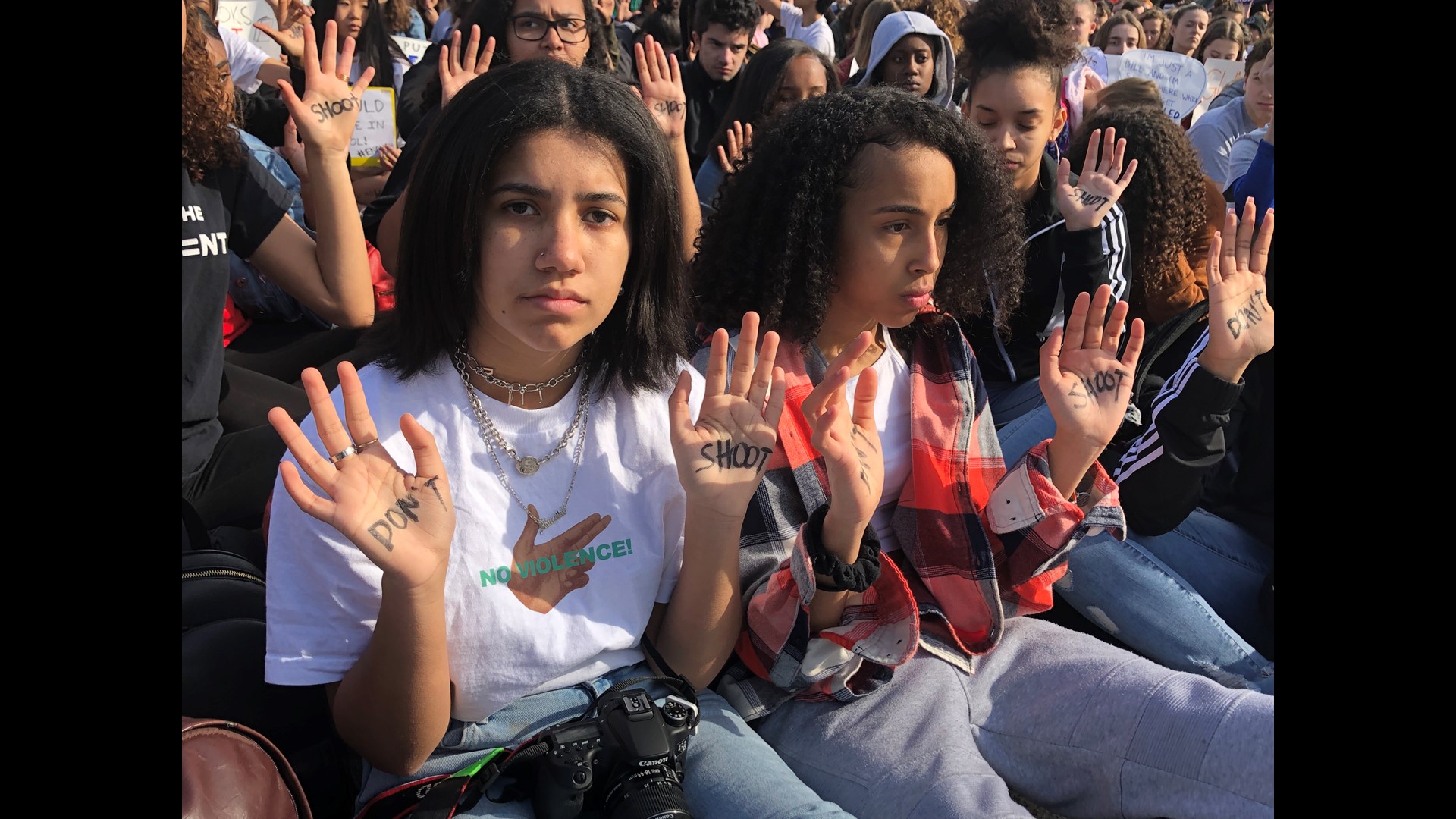 Following the shooting at Stoneman Douglas High School the student activists were called paid actors and their motives for speaking out were questioned. Ariane Datil asked some local student protesters participating in National Student Walkout Day if they were concerned about being perceived that way.
