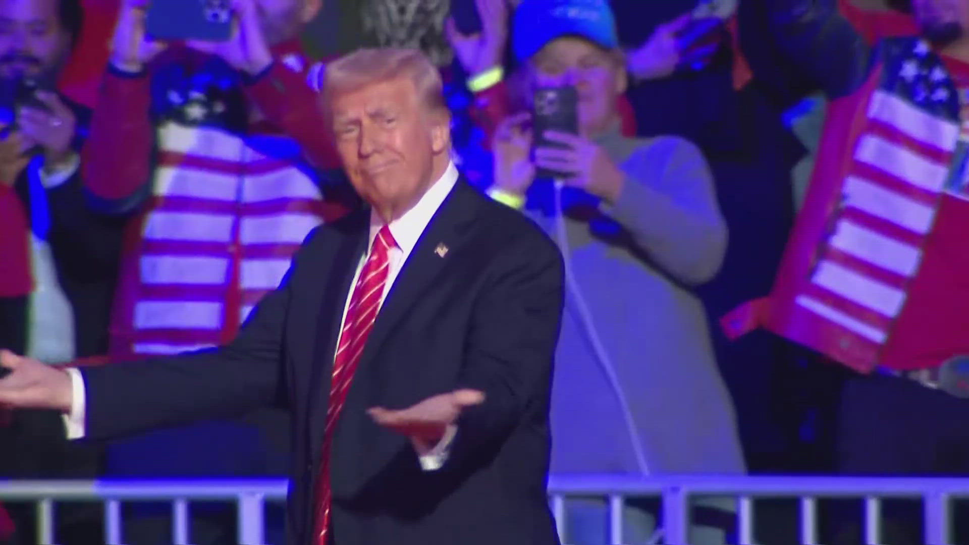 Trump alludes to Jan. 6 pardons at victory rally: 'You'll be very, very ...