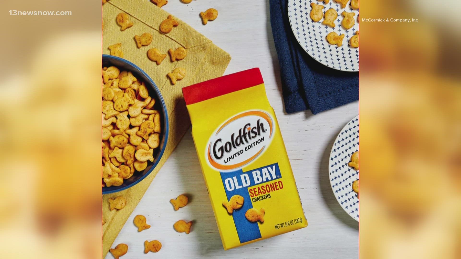 For a limited time, Goldfish and McCormick & Company are joining forces for the ultimate East Coast snack: OLD BAY Goldfish.