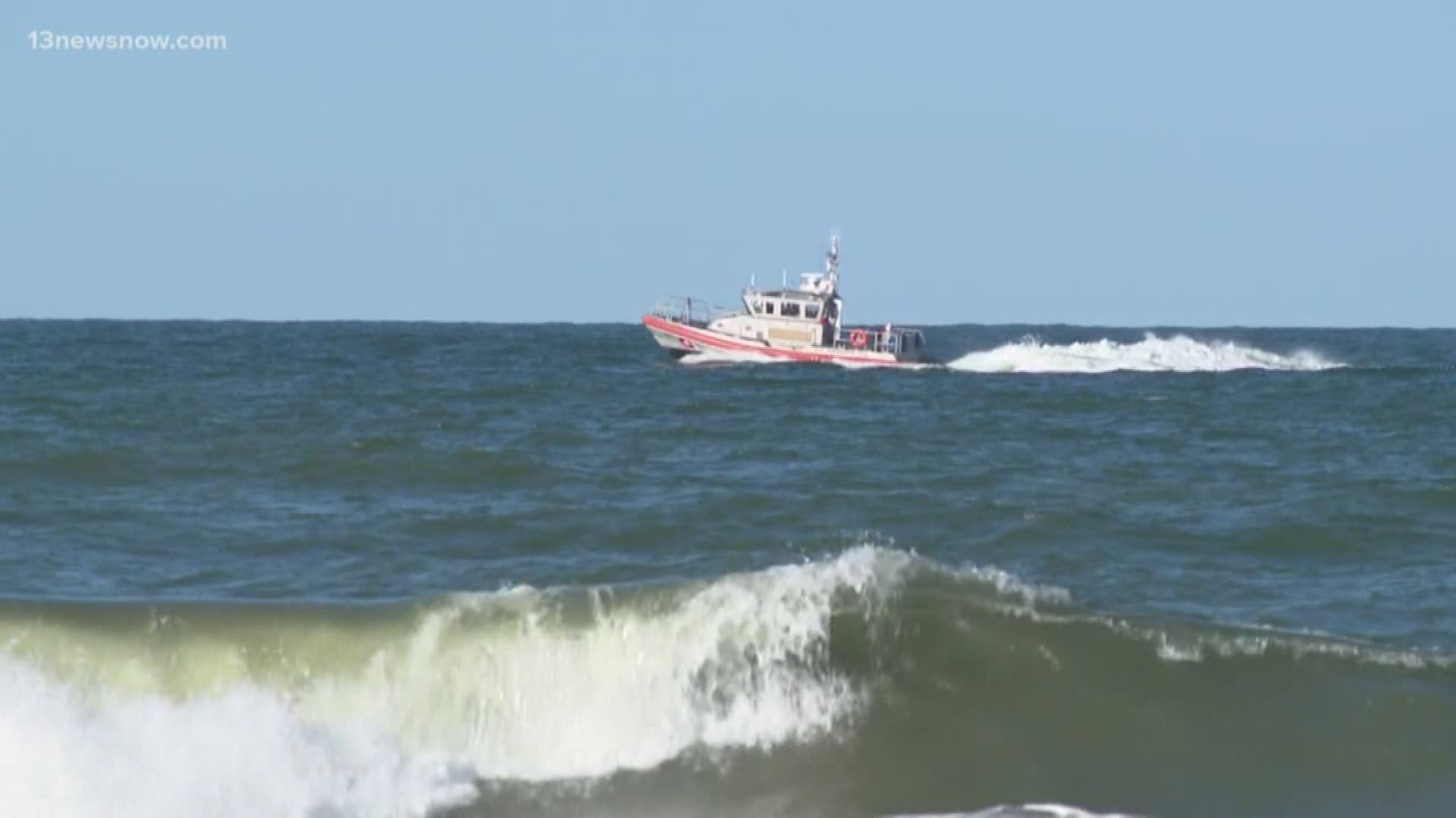 The search continues for a teacher who went missing in the water off False Cape State Park in Virginia Beach on Tuesday afternoon.