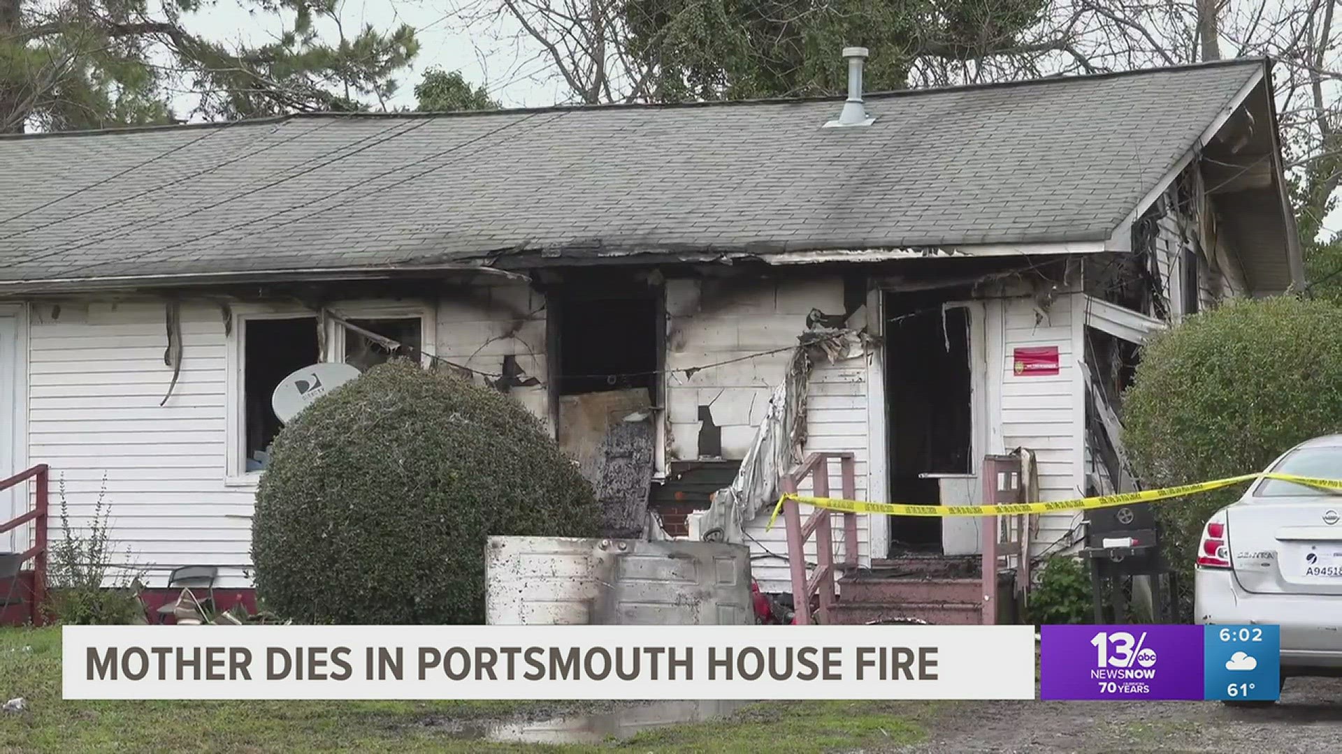 A Portsmouth mother is dead and two children are in critical condition after a fire tore through a duplex on Neville Street.