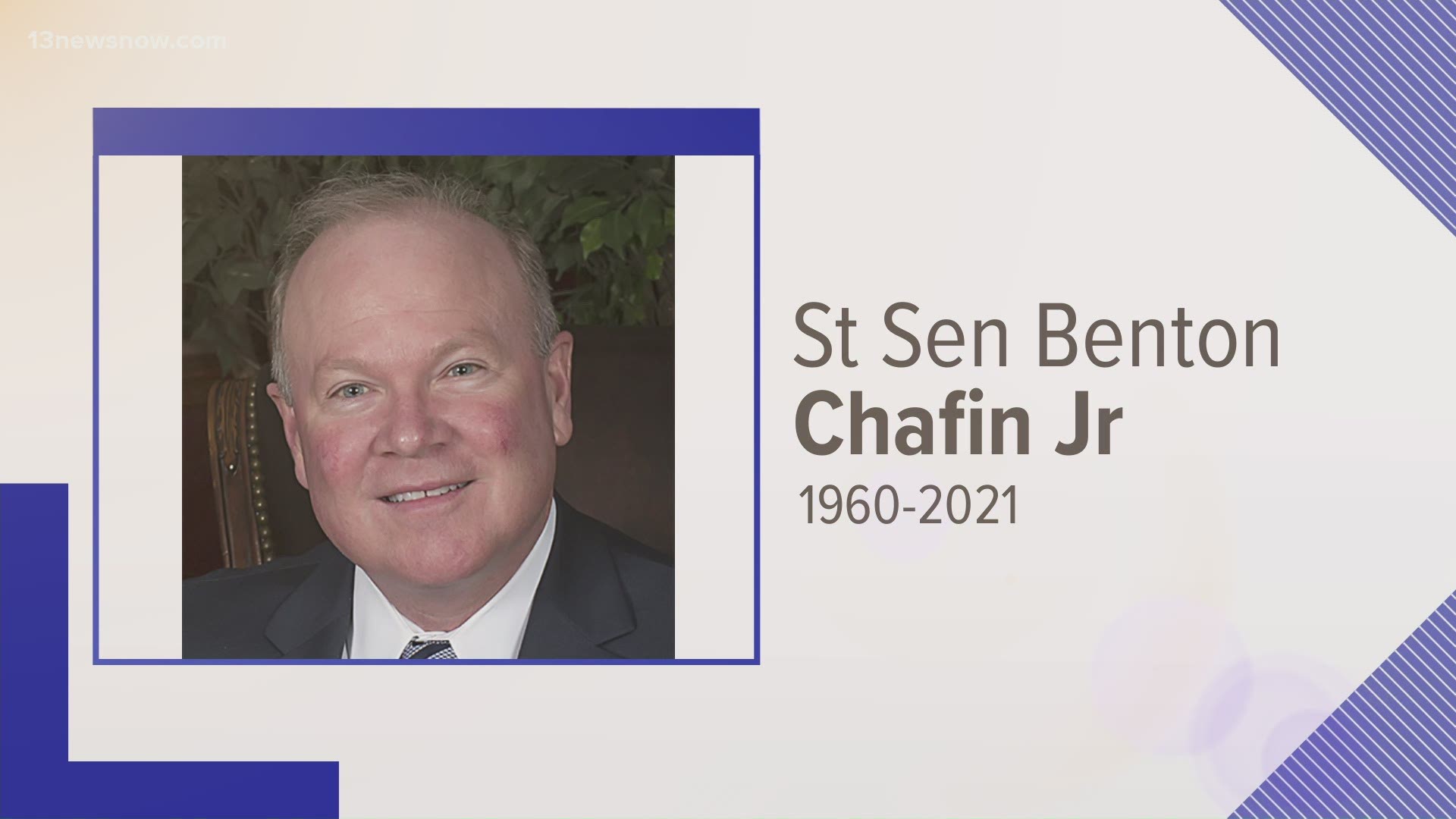 "It is with profound sadness and sorrow that we learned of the passing of our good friend and colleague, Ben Chafin, this evening," Thomas Norment wrote in a release