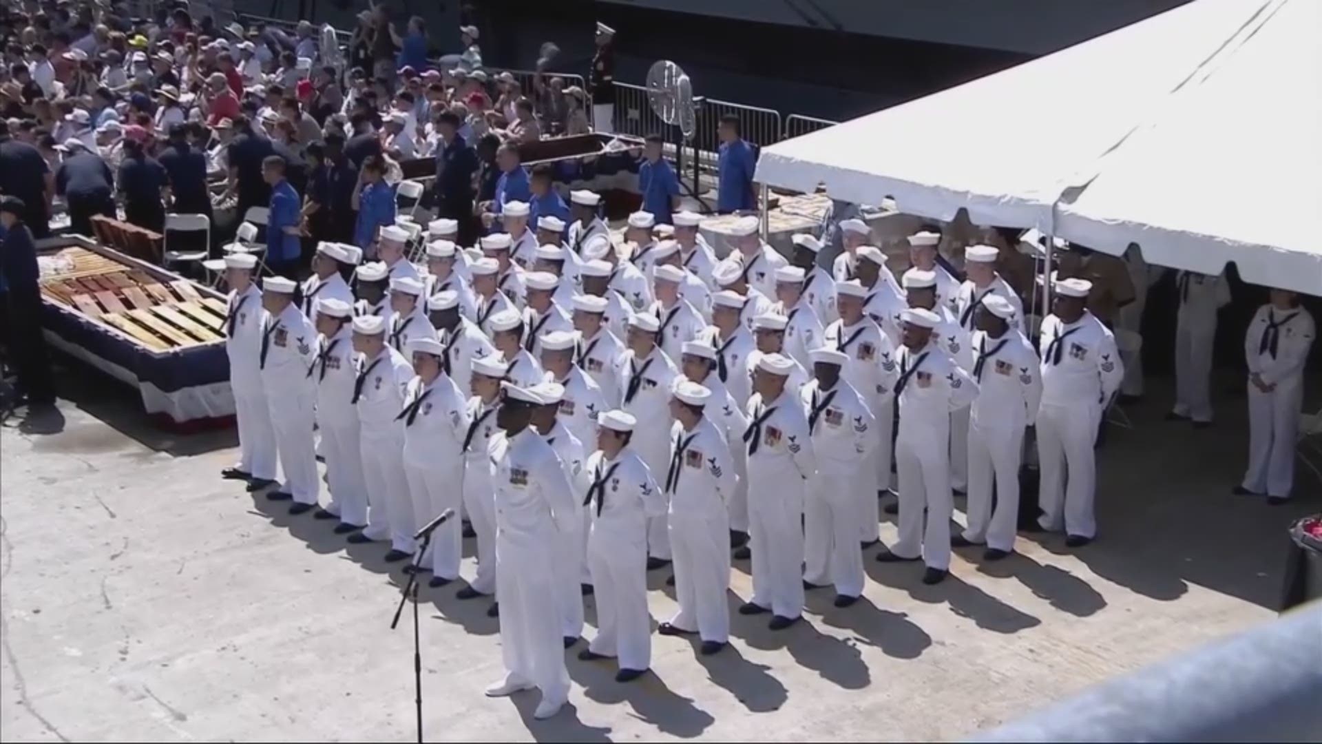 7/22/17: President Donald Trump's speech at the commissioning of the USS Gerald R. Ford (CVN 78) at Naval Station Norfolk.