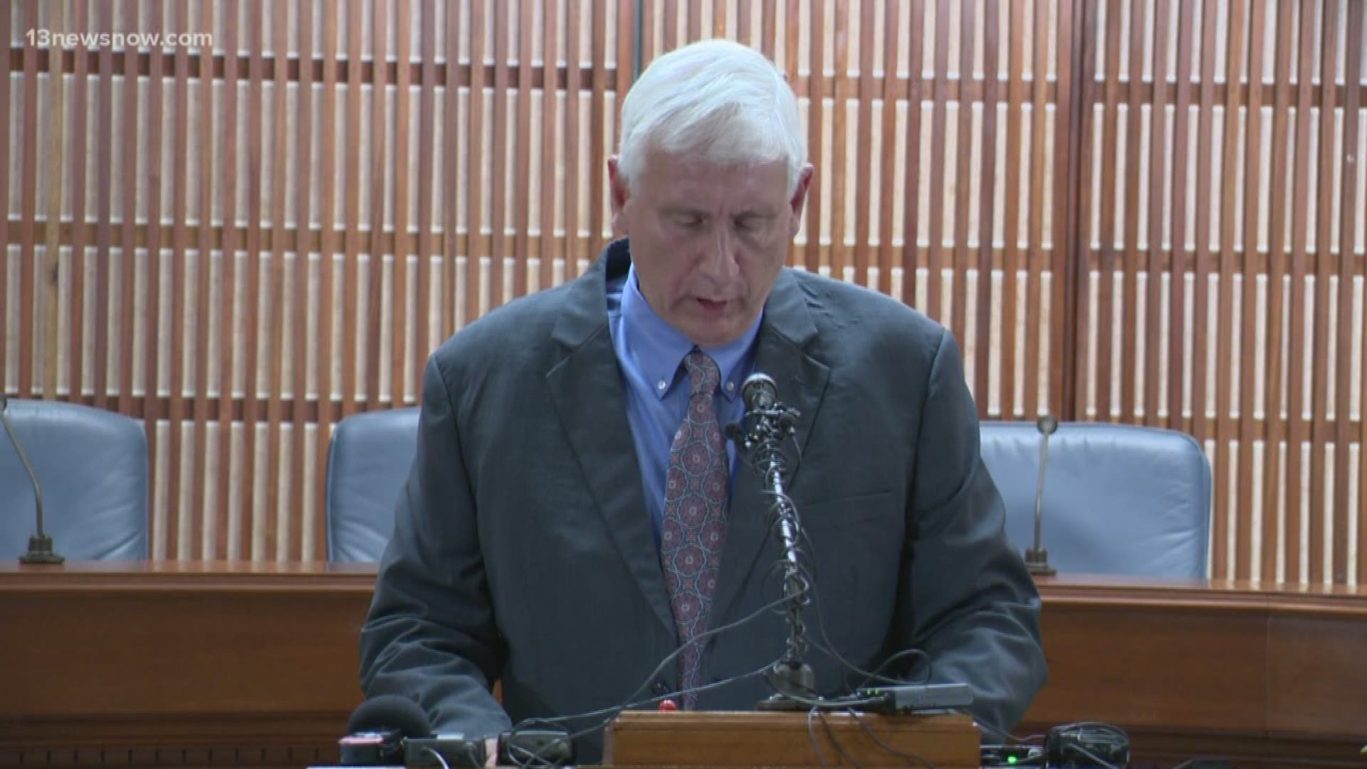 Virginia Beach Mayor Bobby Dyer addressed the resignation in City Manager Dave Hansen's resignation. The mayor said it had nothing to do with the Municipal Center shooting, but some councilmembers expressed a lack of confidence in him.