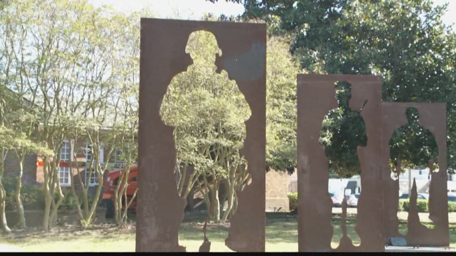 13News Now Steven Graves spoke with the group who put the memorial together.