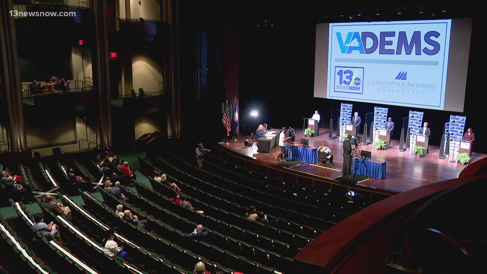 The televised, hour-long debate at Christopher Newport University in Newport News on Tuesday night was the fourth and final one before next week’s primary.