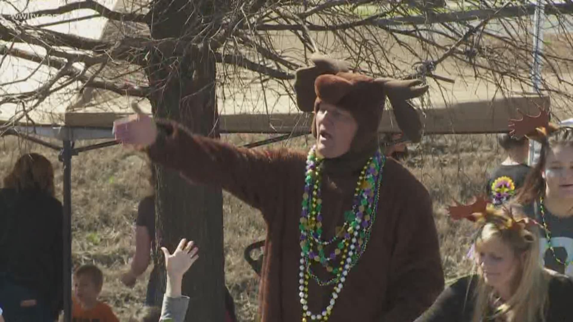 Mike 'the Moose' Hoss was rolling again at Mardi Gras, this time as the Parade Marshal in the Krewe of Argus. 
