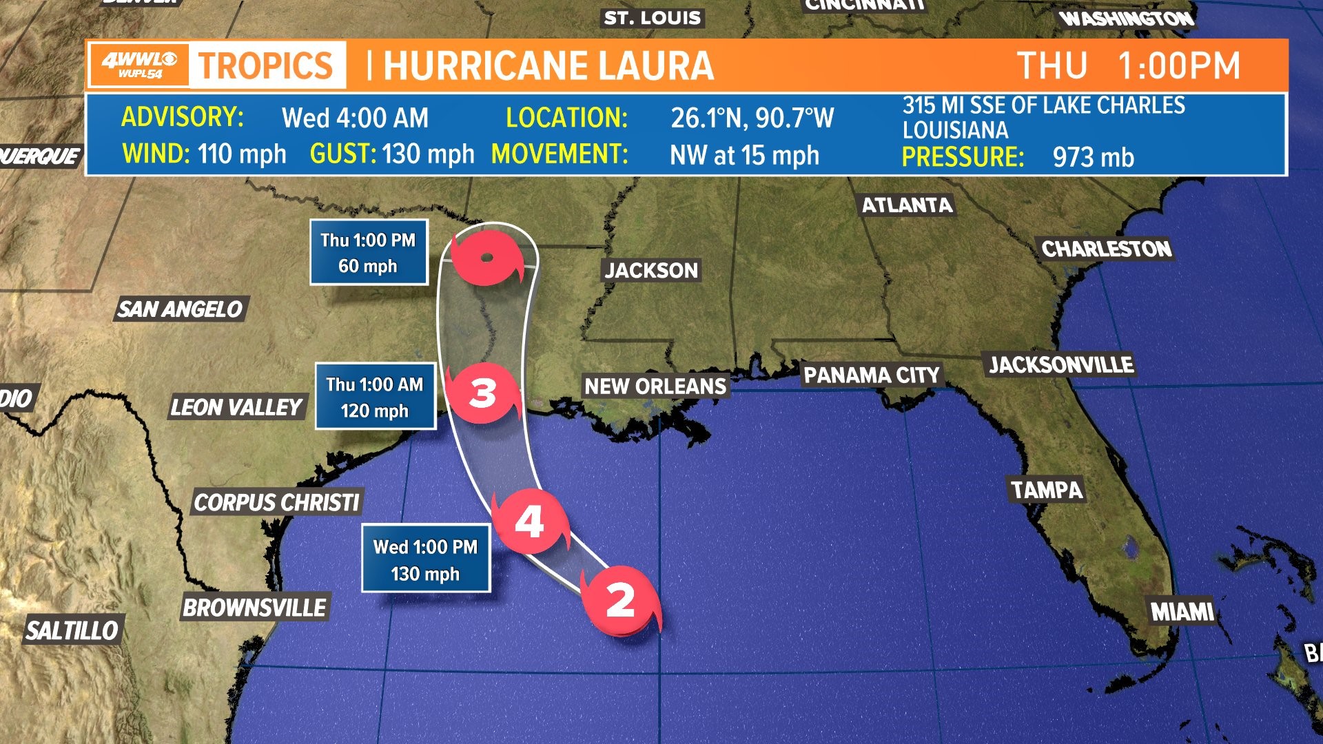 Tracking Hurricane Laura: Latest Forecast Track And Updates | Wusa9.com